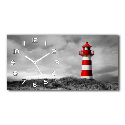 Horizontal wall clock Lighthouse