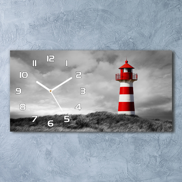 Horizontal wall clock Lighthouse