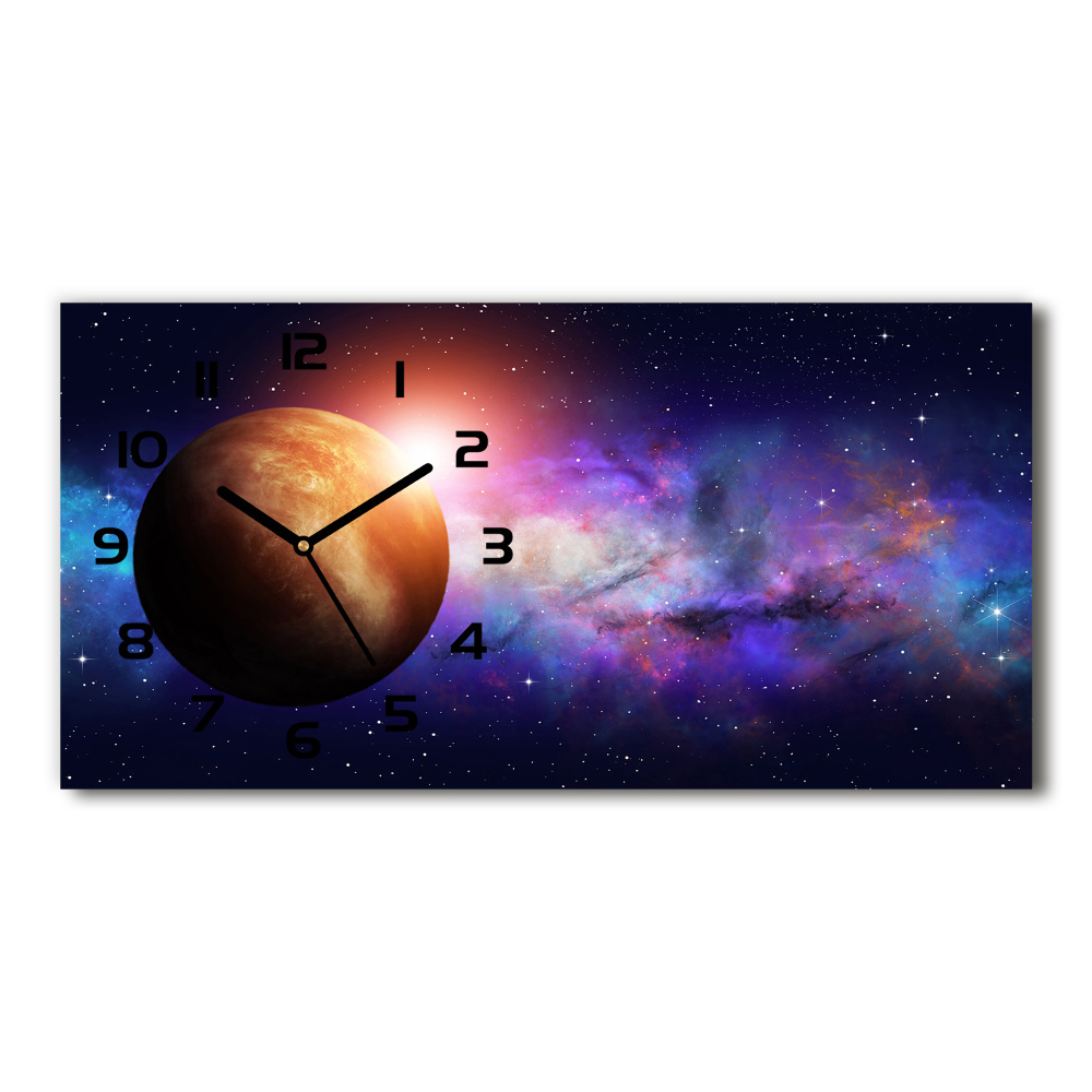 Horizontal wall clock Nebula