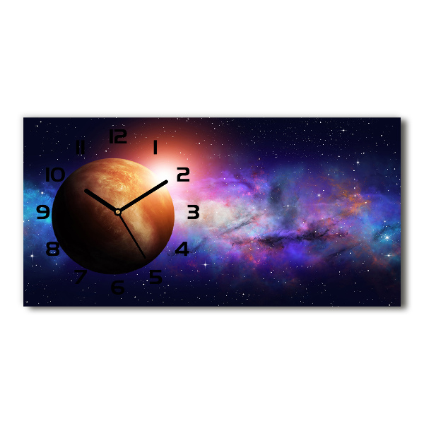 Horizontal wall clock Nebula