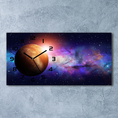 Horizontal wall clock Nebula