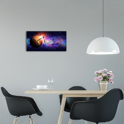 Horizontal wall clock Nebula