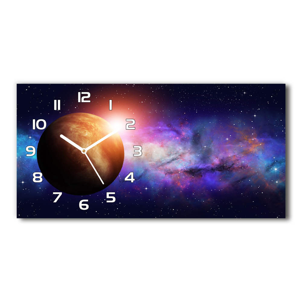 Horizontal wall clock Nebula