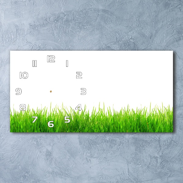 Horizontal wall clock Grass