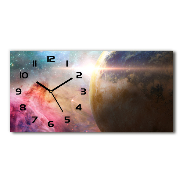 Horizontal wall clock Galaxy