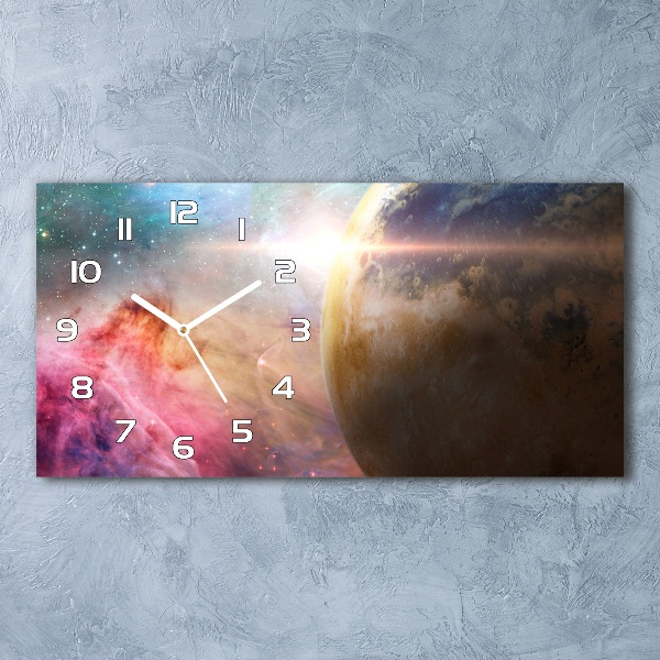 Horizontal wall clock Galaxy