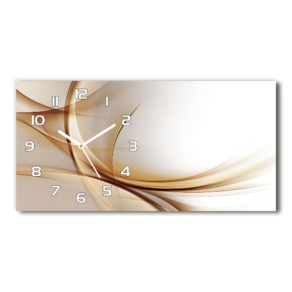 Horizontal wall clock Wave abstraction