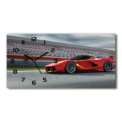 Horizontal wall clock Sports car