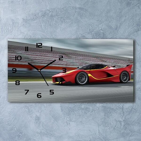 Horizontal wall clock Sports car