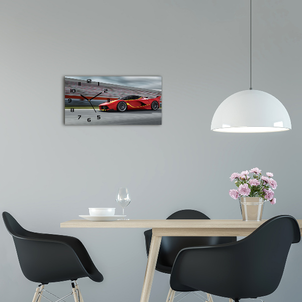 Horizontal wall clock Sports car