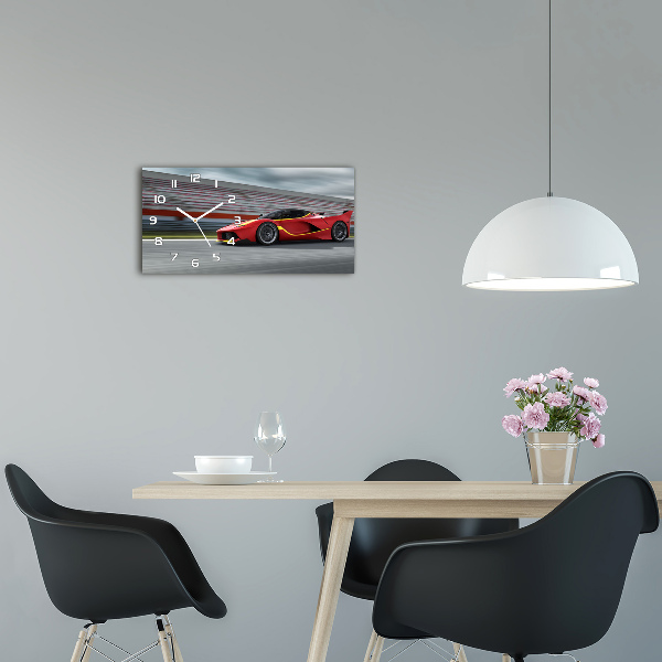 Horizontal wall clock Sports car