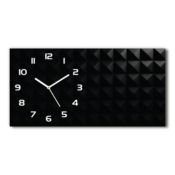 Horizontal rectangular wall clock Abstraction Background