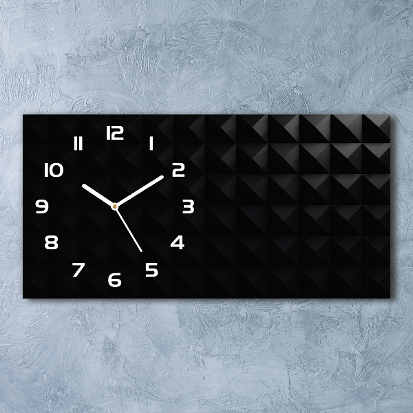 Horizontal rectangular wall clock Abstraction Background