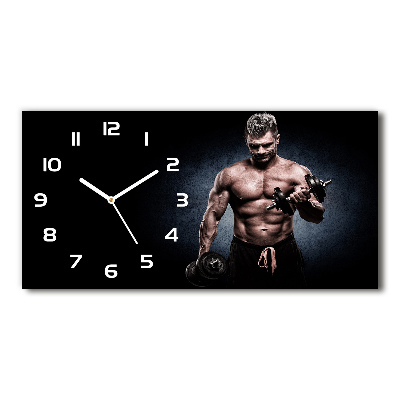 Horizontal wall clock Muscle structure