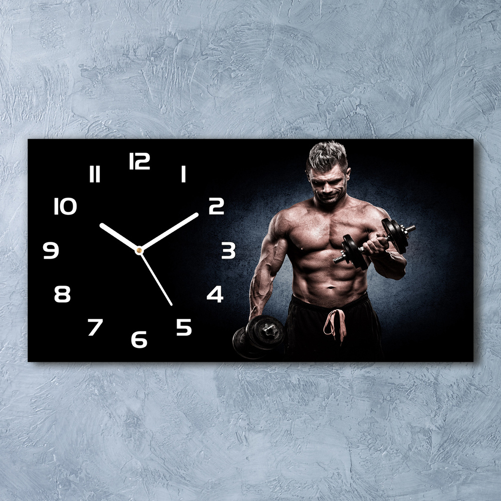 Horizontal wall clock Muscle structure