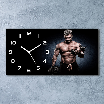 Horizontal wall clock Muscle structure