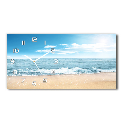 Horizontal wall clock Beach