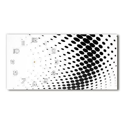 Horizontal wall clock Geometric background