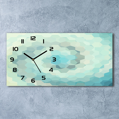 Horizontal wall clock Abstraction Background