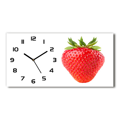 Horizontal wall clock Strawberry