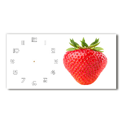 Horizontal wall clock Strawberry