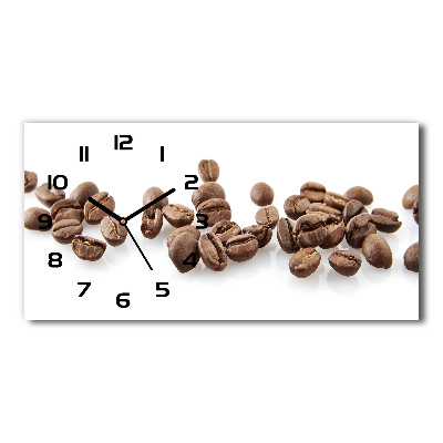 Horizontal wall clock Coffee beans