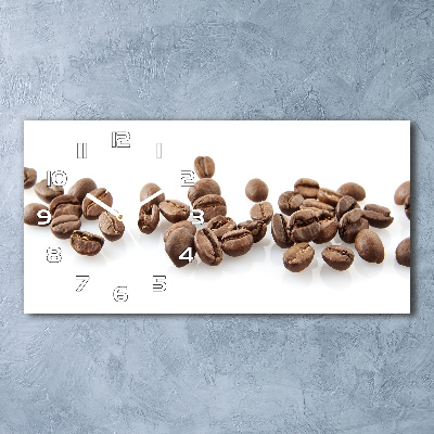 Horizontal wall clock Coffee beans