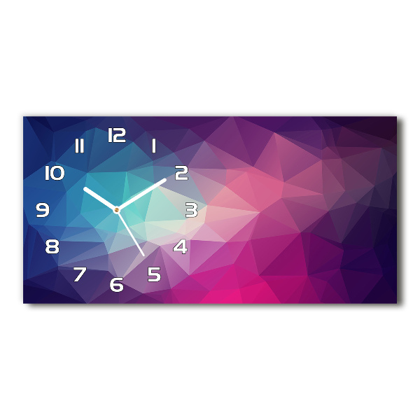 Horizontal rectangular wall clock Abstraction Background