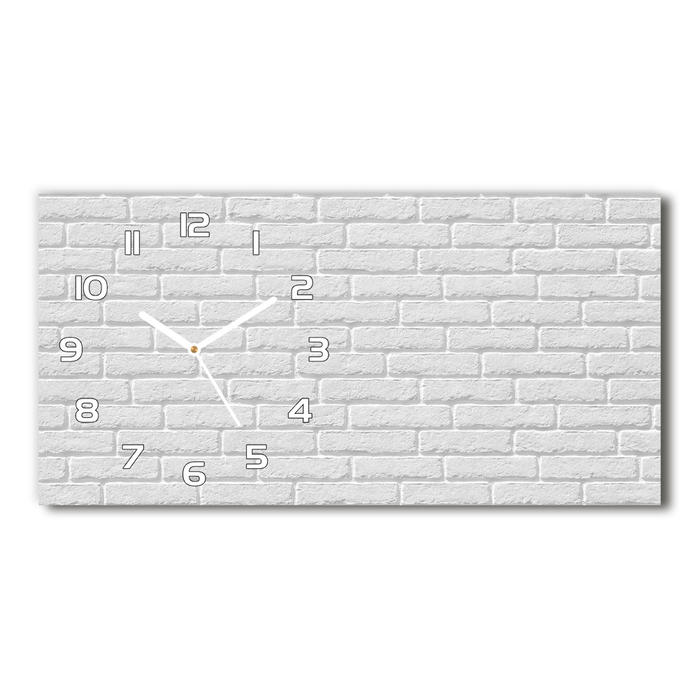 Horizontal wall clock Brick wall