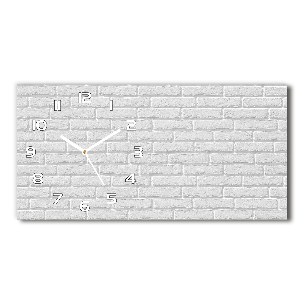 Horizontal wall clock Brick wall