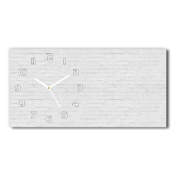 Horizontal wall clock Brick wall