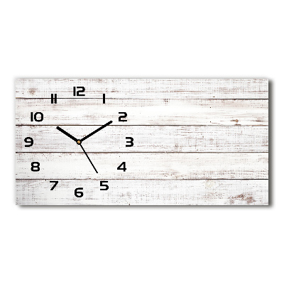 Horizontal wall clock Wooden wall