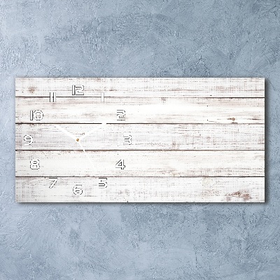 Horizontal wall clock Wooden wall