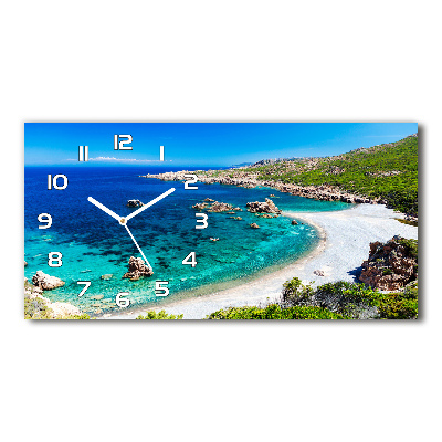 Horizontal wall clock Sea bay