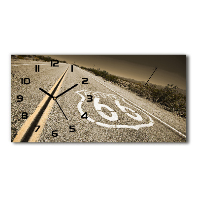 Horizontal rectangular wall clock Road in California