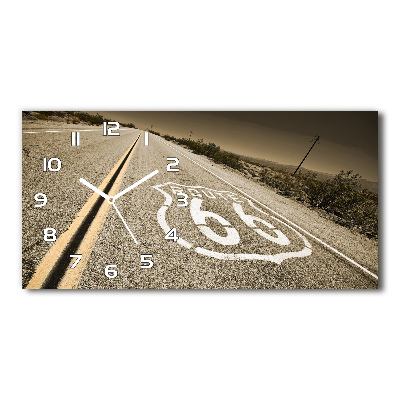 Horizontal rectangular wall clock Road in California