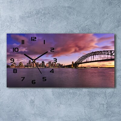 Horizontal rectangular wall clock Bridge in Sidney