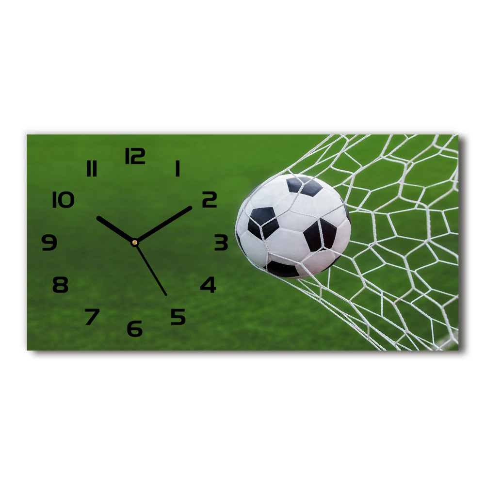 Horizontal wall clock Ball in the goal