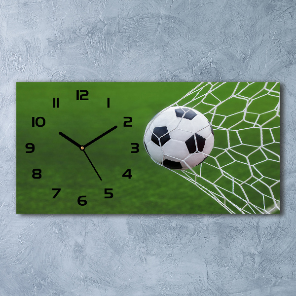 Horizontal wall clock Ball in the goal