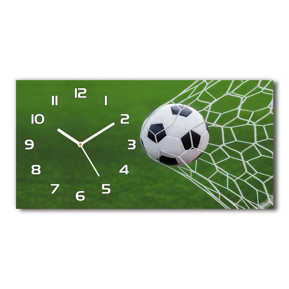 Horizontal wall clock Ball in the goal