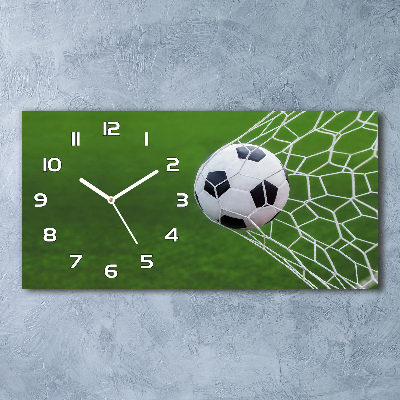 Horizontal wall clock Ball in the goal