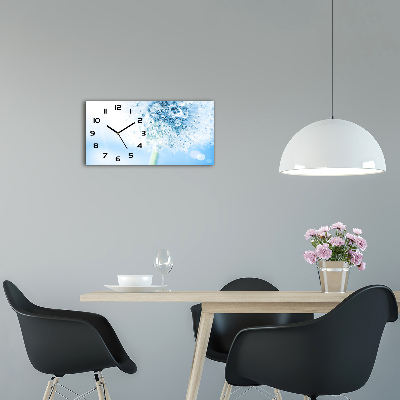 Horizontal wall clock Dandelion