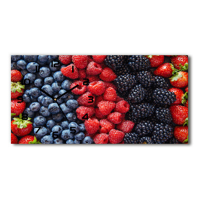 Horizontal wall clock Forest fruits