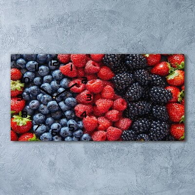 Horizontal wall clock Forest fruits