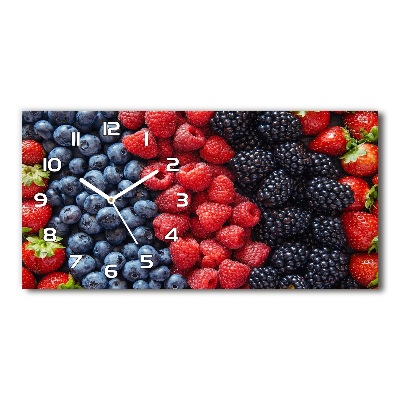 Horizontal wall clock Forest fruits