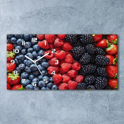 Horizontal wall clock Forest fruits