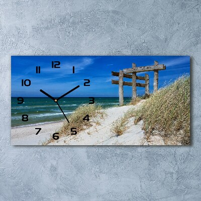 Horizontal wall clock Coastal dunes