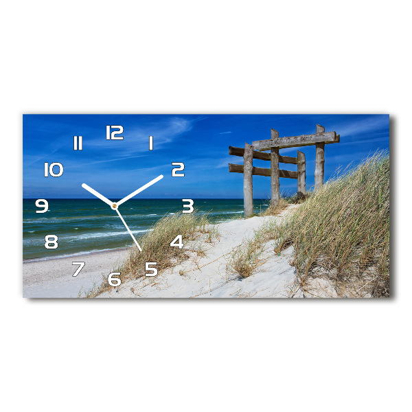 Horizontal wall clock Coastal dunes