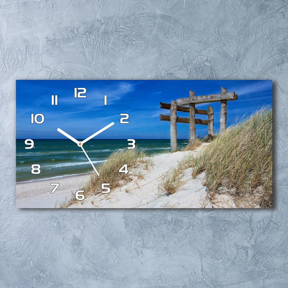 Horizontal wall clock Coastal dunes