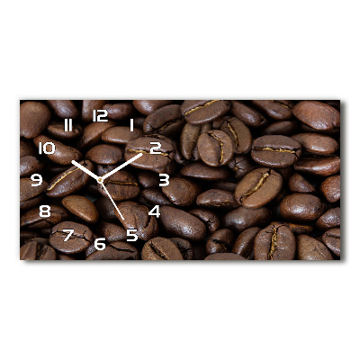 Horizontal wall clock Coffee beans